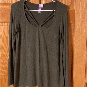 cozy & cute olive green sweater